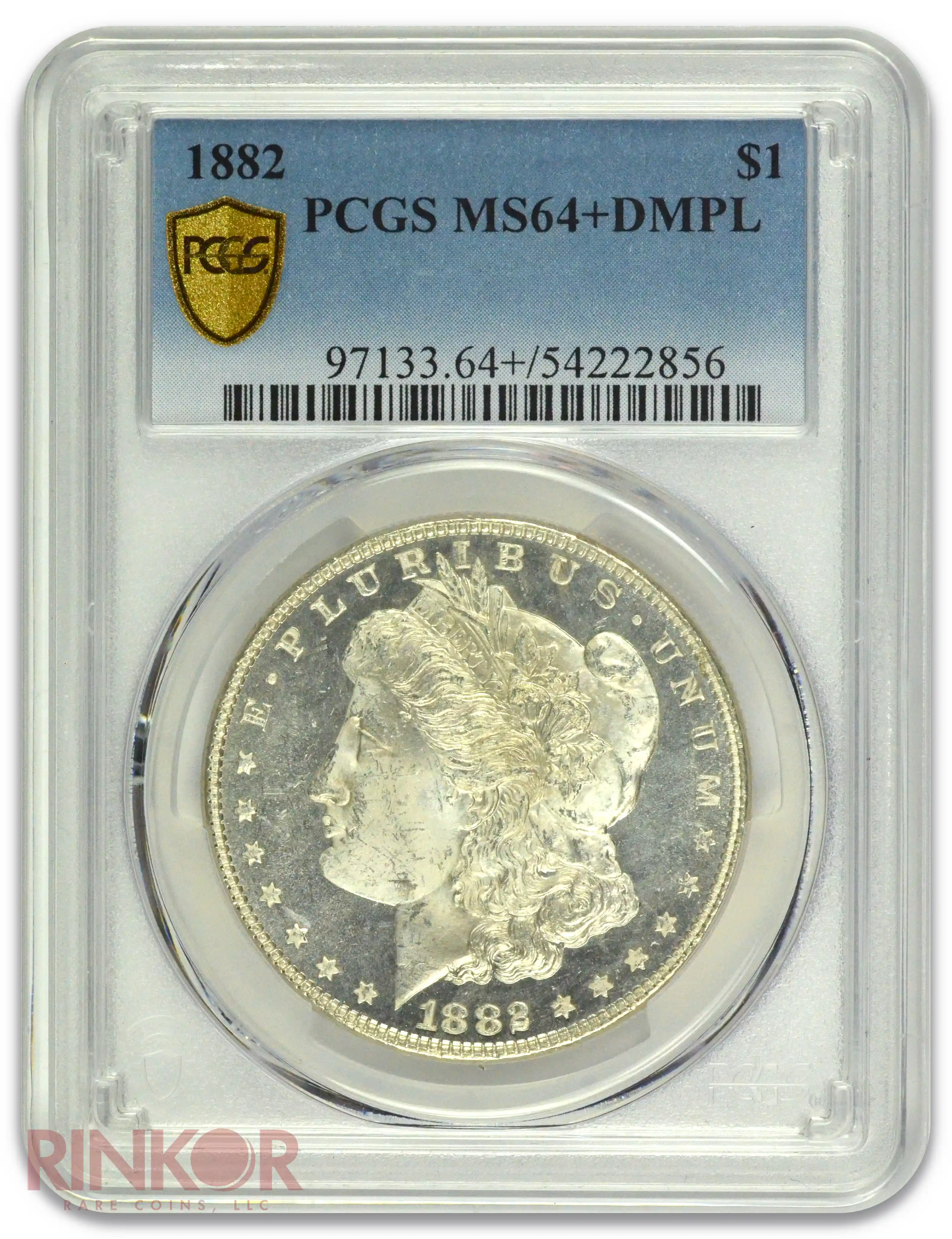 1882 $1 Morgan Dollar PCGS MS 64+ DMPL 