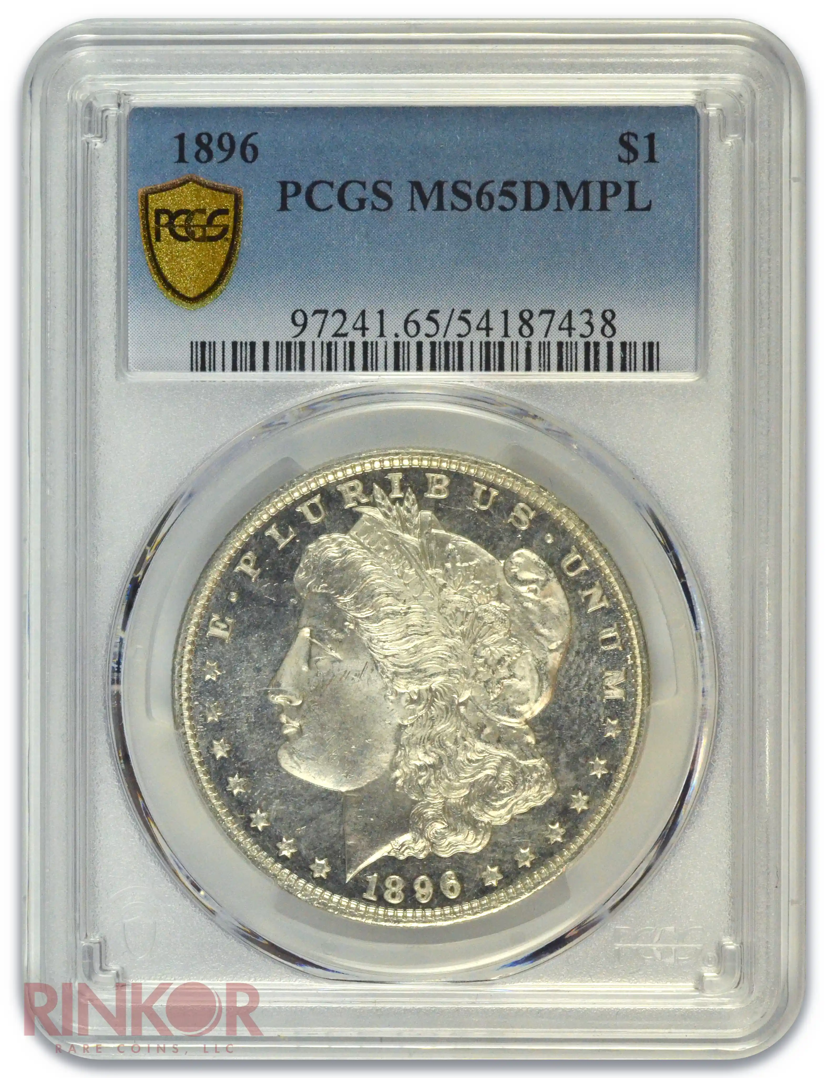 1896 $1 Morgan Dollar PCGS MS 65 DMPL