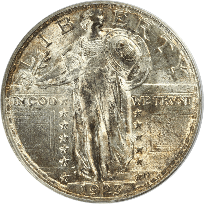 1923 Standing Liberty Quarter 25c, PCGS MS 63 - Nice Original Coin 