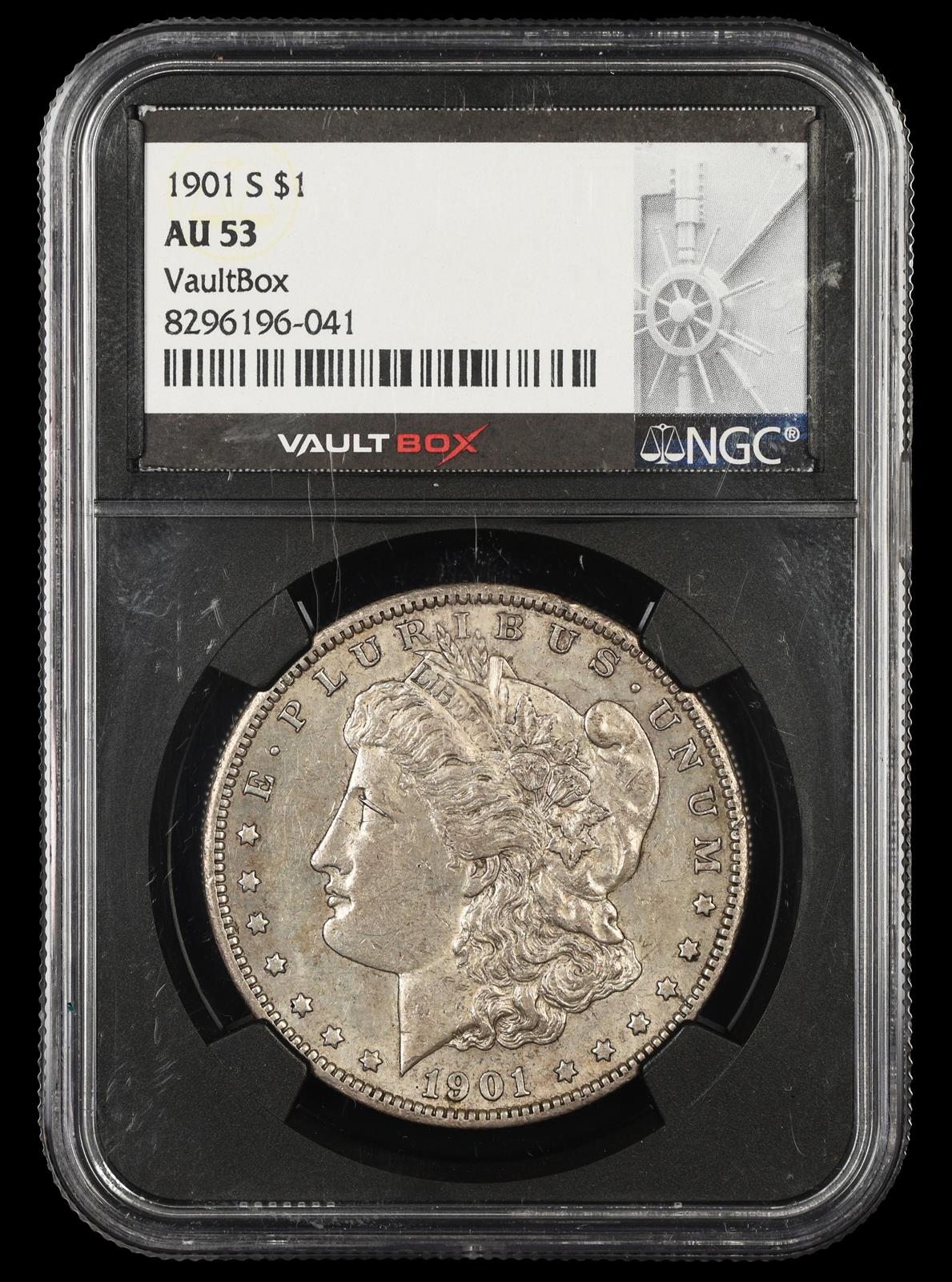 1901 S $1 NGC  AU53