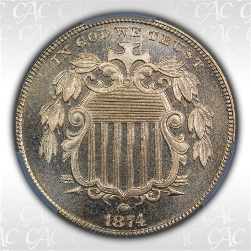 1874 5c CACG PR 66