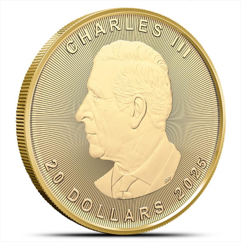 2025 $20 1/2oz. Canadian Gold Maple Leaf, BU