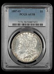 1887 O $1 PCGS  AU58