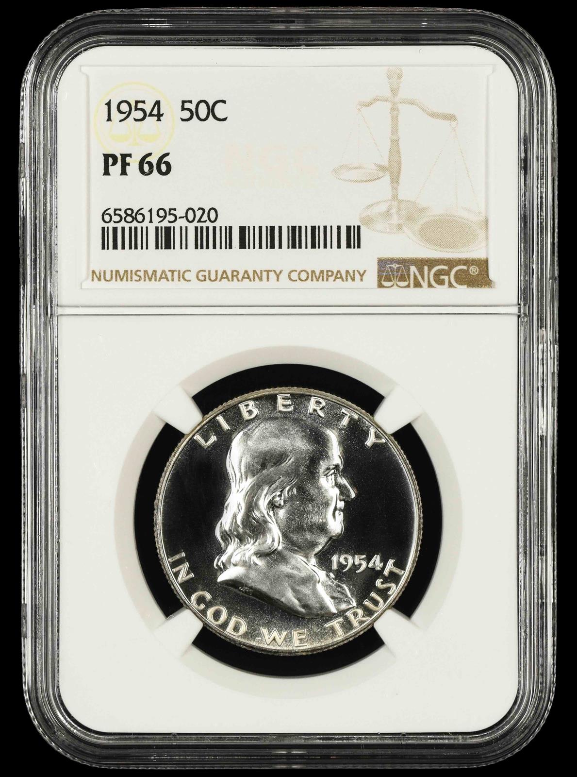 1954 50C NGC  PF66