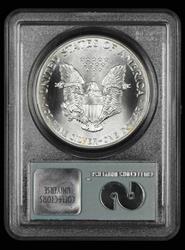 1989 American Silver Eagle $1 9-11-01 WTC Recovery PCGS  Gem Uncirculated