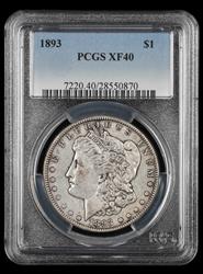 1893 $1 PCGS XF-40