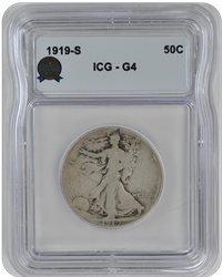 1919-S Walking Liberty ICG  G4