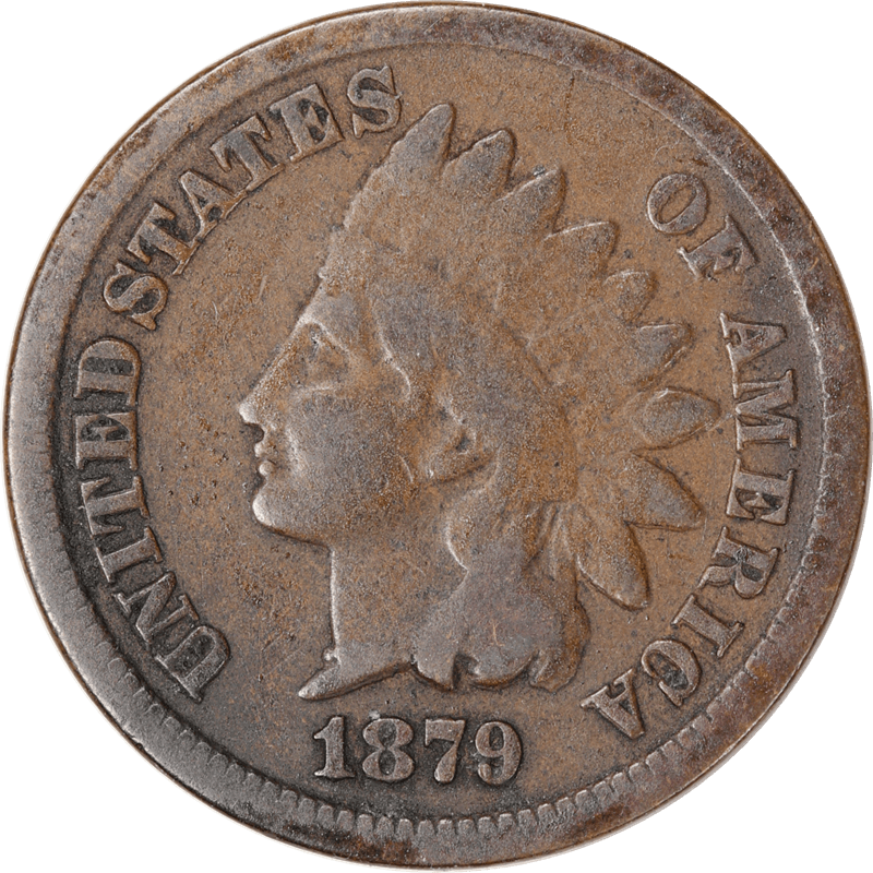 1879 Indian Head Cent 1c,  Circulated Very Good - Nice Coin