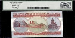FALKLAND ISLANDS GOVERNMENT OF THE FALKLAND ISLANDS 5 POUNDS 14.6.1983 COMMENMORATIVE ISSUE CHOICE ABOUT NEW 58PPQ 