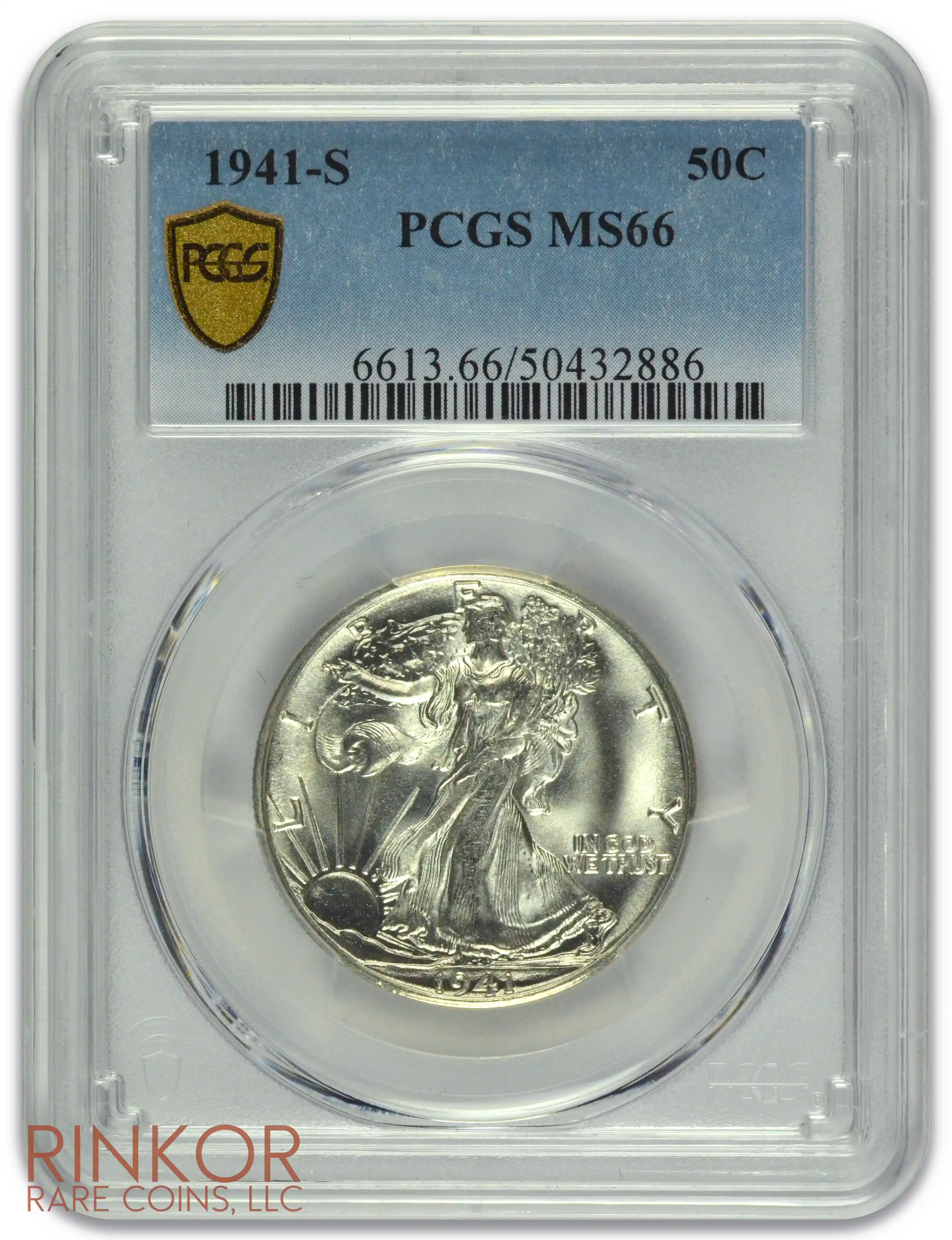 1941-S Walking Liberty PCGS MS 66