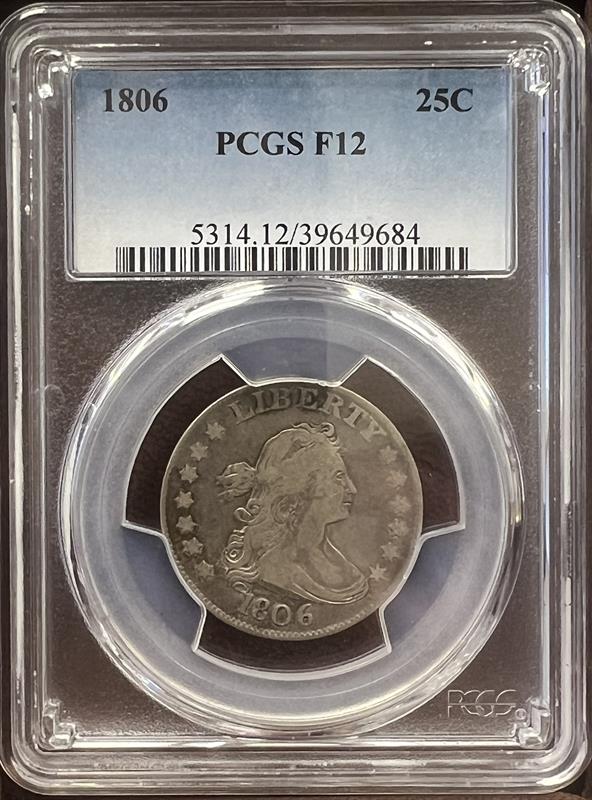 1806 Draped Bust PCGS F15