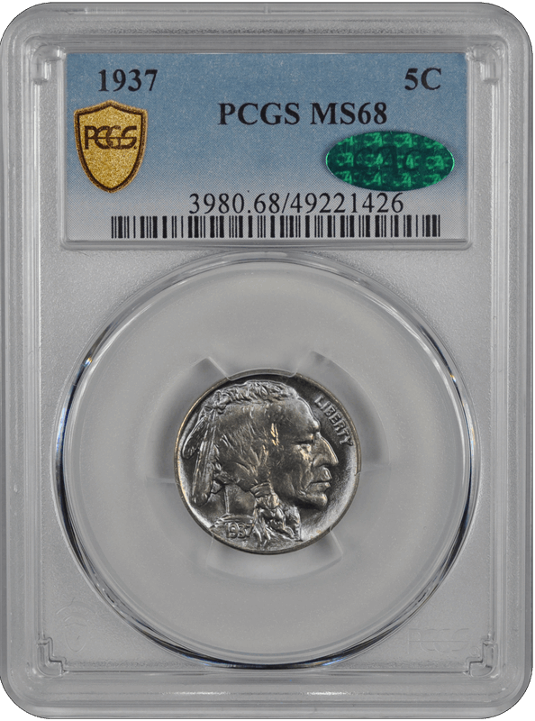 1937 Buffalo PCGS CAC MS 68