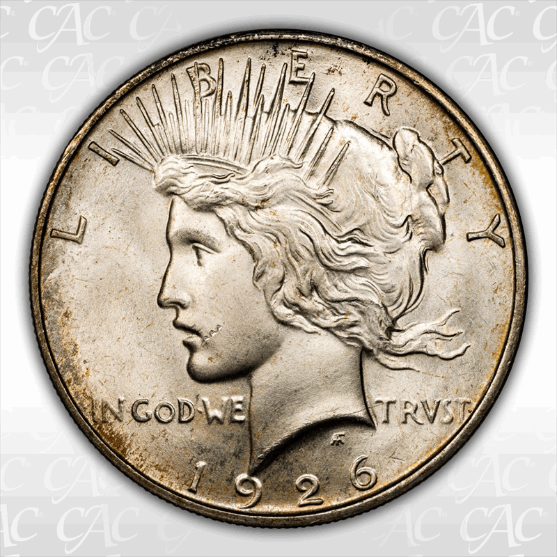 1926-D $1 CACG MS 65