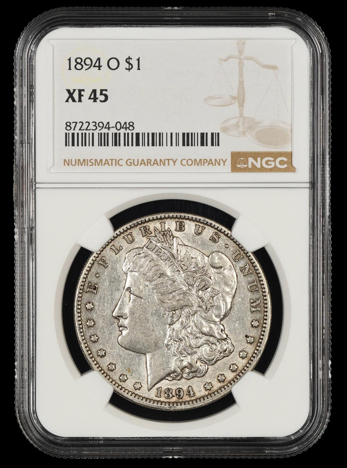 1894 O $1 NGC XF-45
