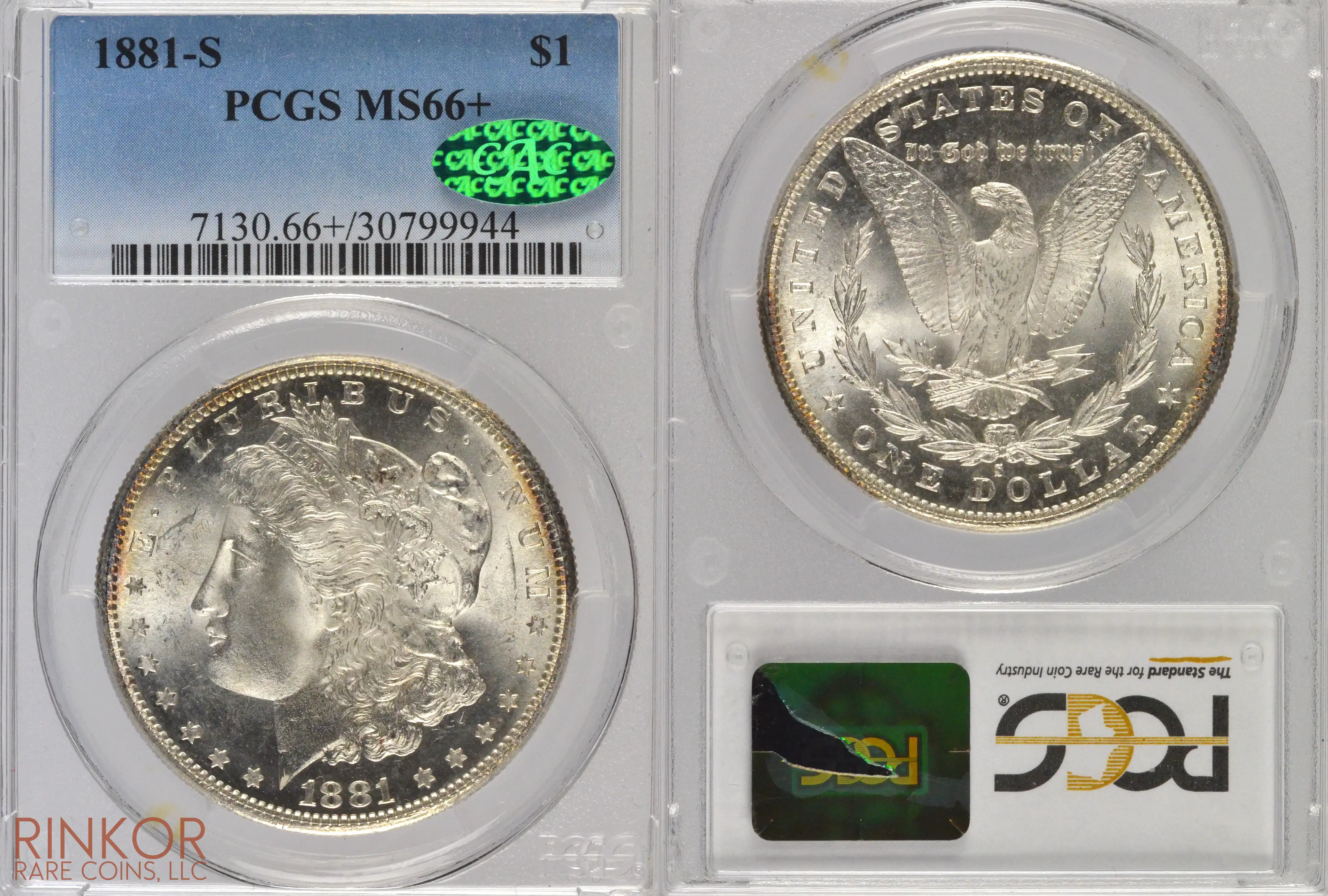 1881-S $1 PCGS MS 66+ CAC