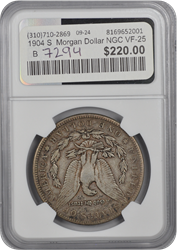 1904 S  Morgan Dollar NGC VF-25