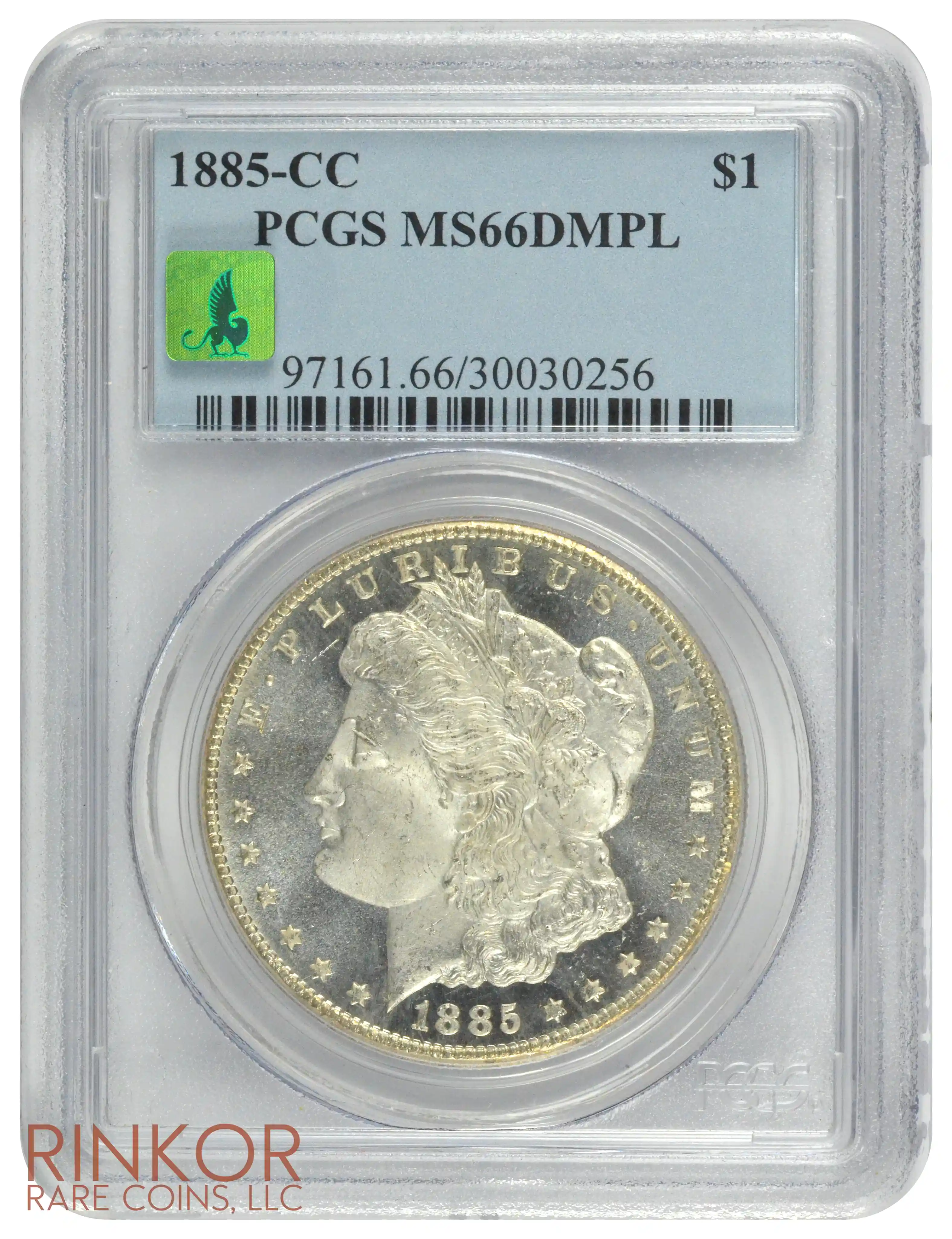 1885-CC $1 PCGS MS 66 DMPL CMQ