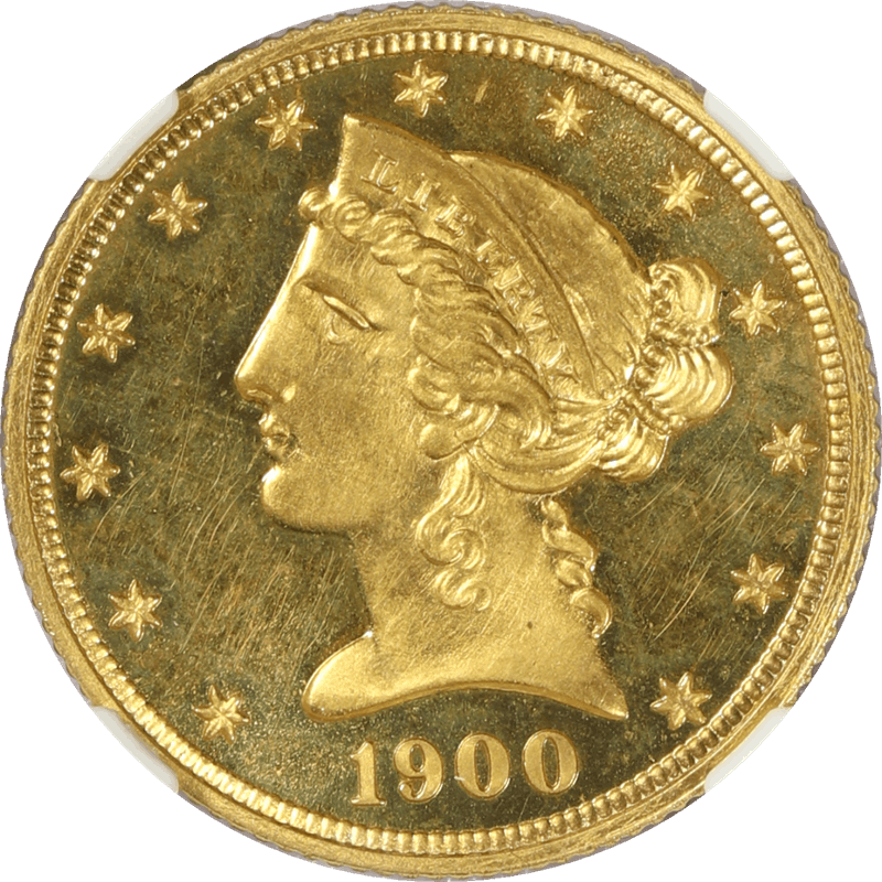 1900 Liberty Head $2 1/2 Gold Piece, NGC CAM 63 + Cameo - Very Nice