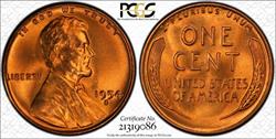 1954-S 1C, RD PCGS MS67+RD CAC 