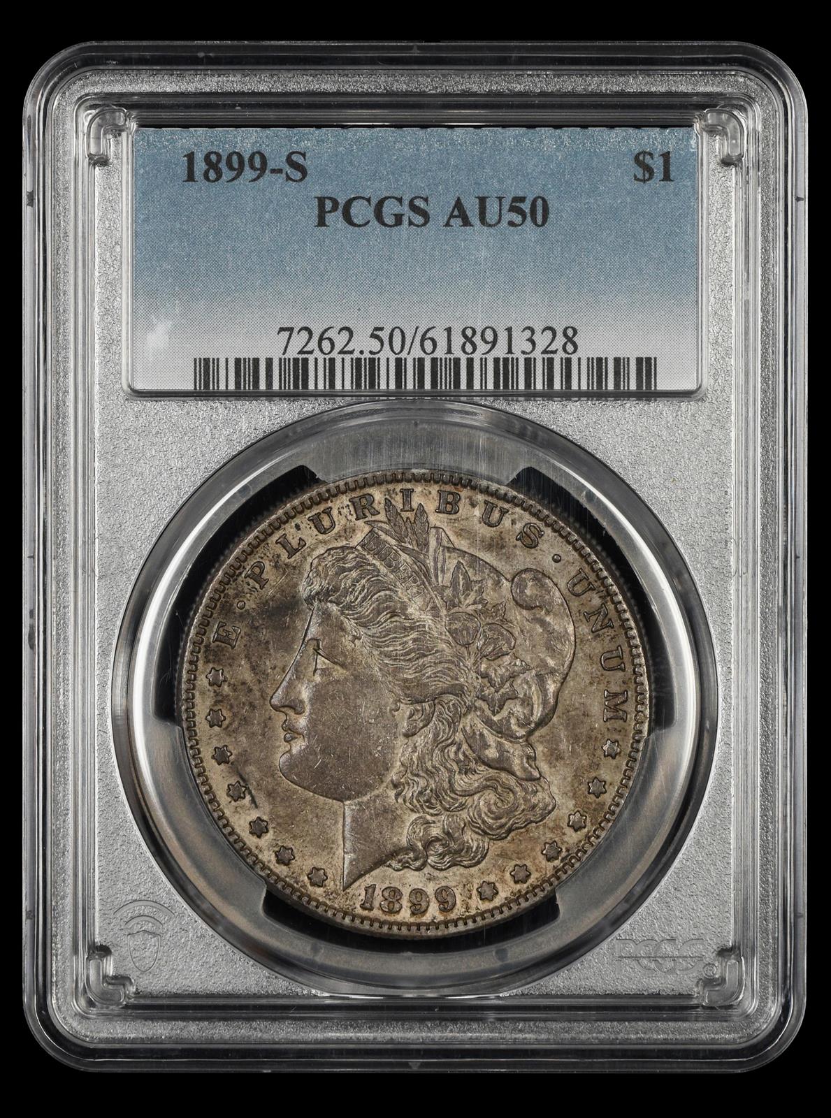 1899-S $1 PCGS AU50
