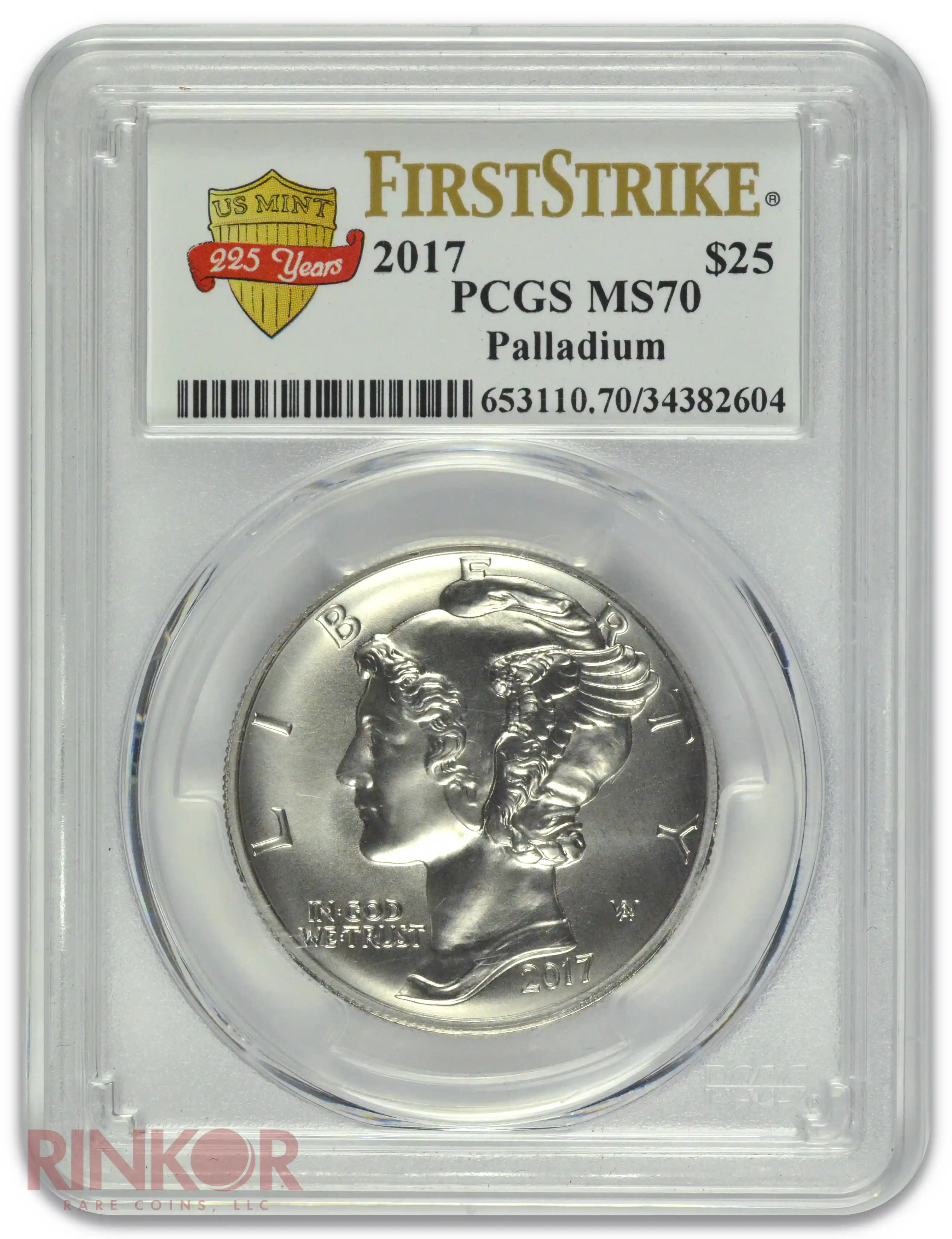 2017 Palladium Eagle 1oz First Strike PCGS MS 70