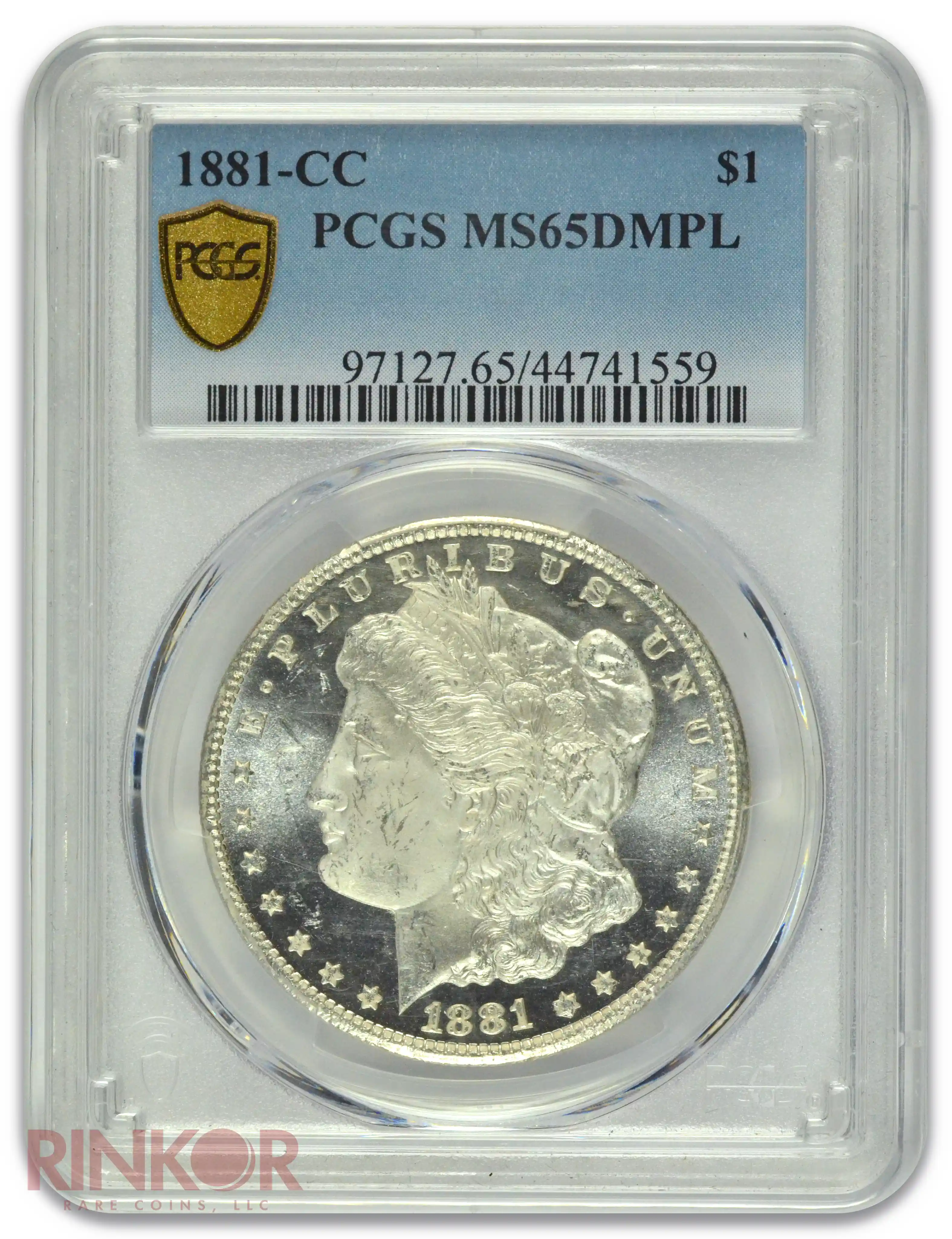 1881-CC $1 Morgan Dollar PCGS MS 65 DMPL 