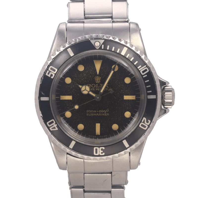 Vintage 1966 Rolex 40mm Submariner 5513 No Date Watch Only