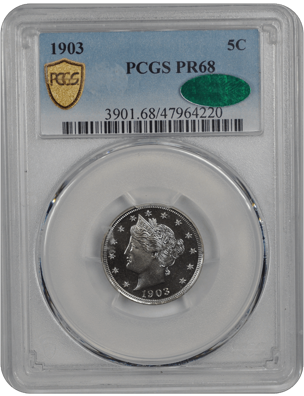 1903 5C Liberty Nickel PCGS  CAC
