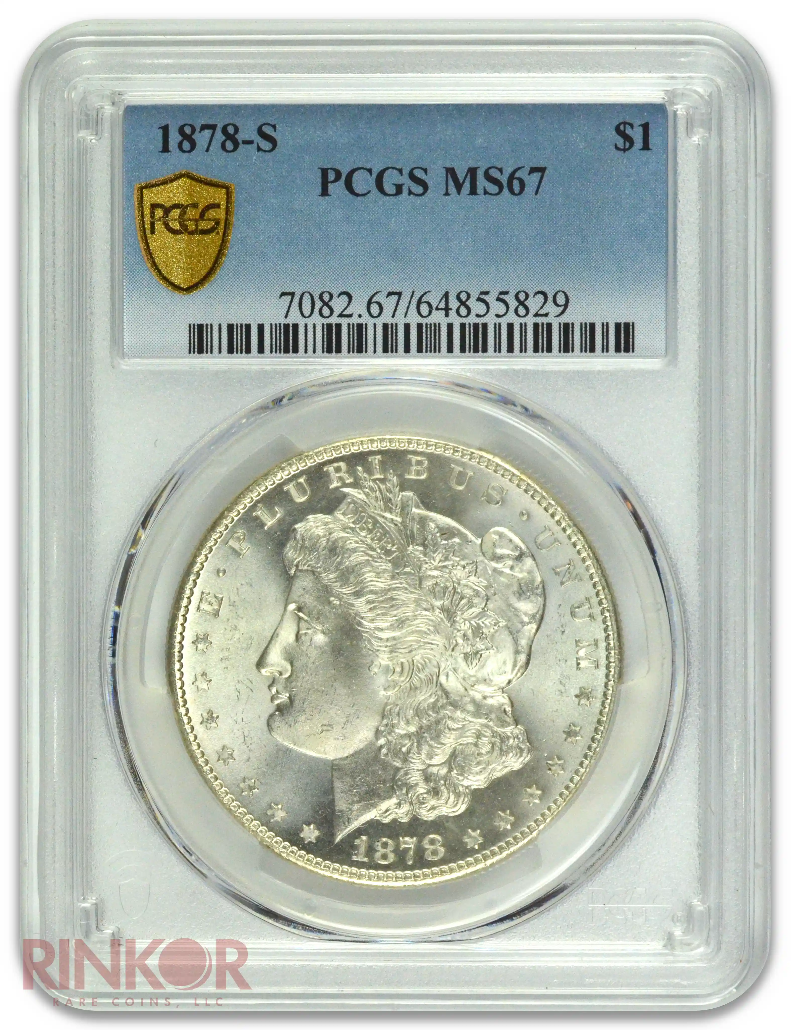 1878-S $1 Morgan Dollar PCGS MS 67