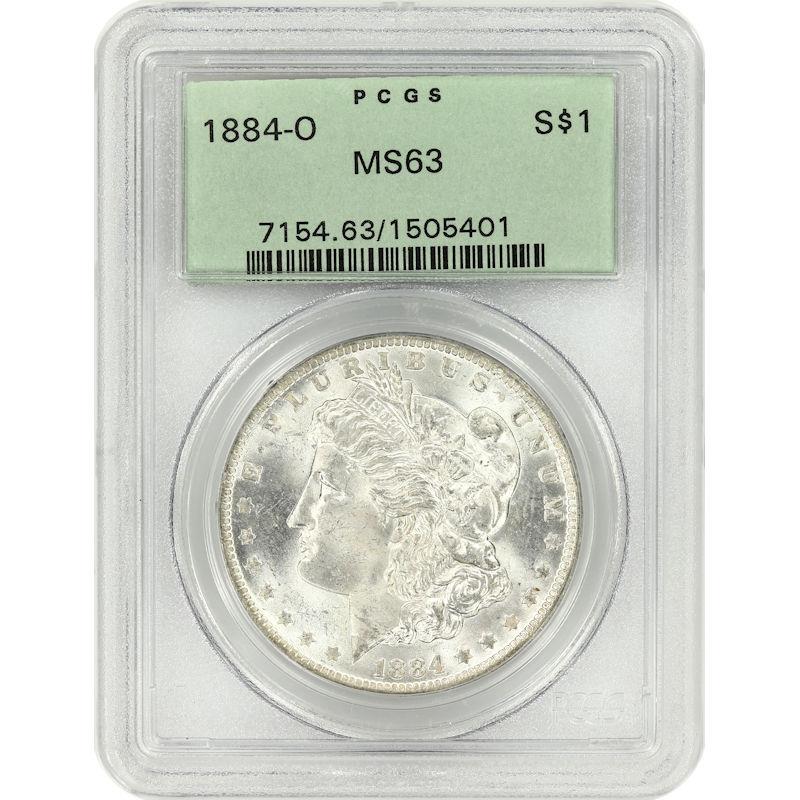 1884-O Morgan S$1 PCGS MS 63 