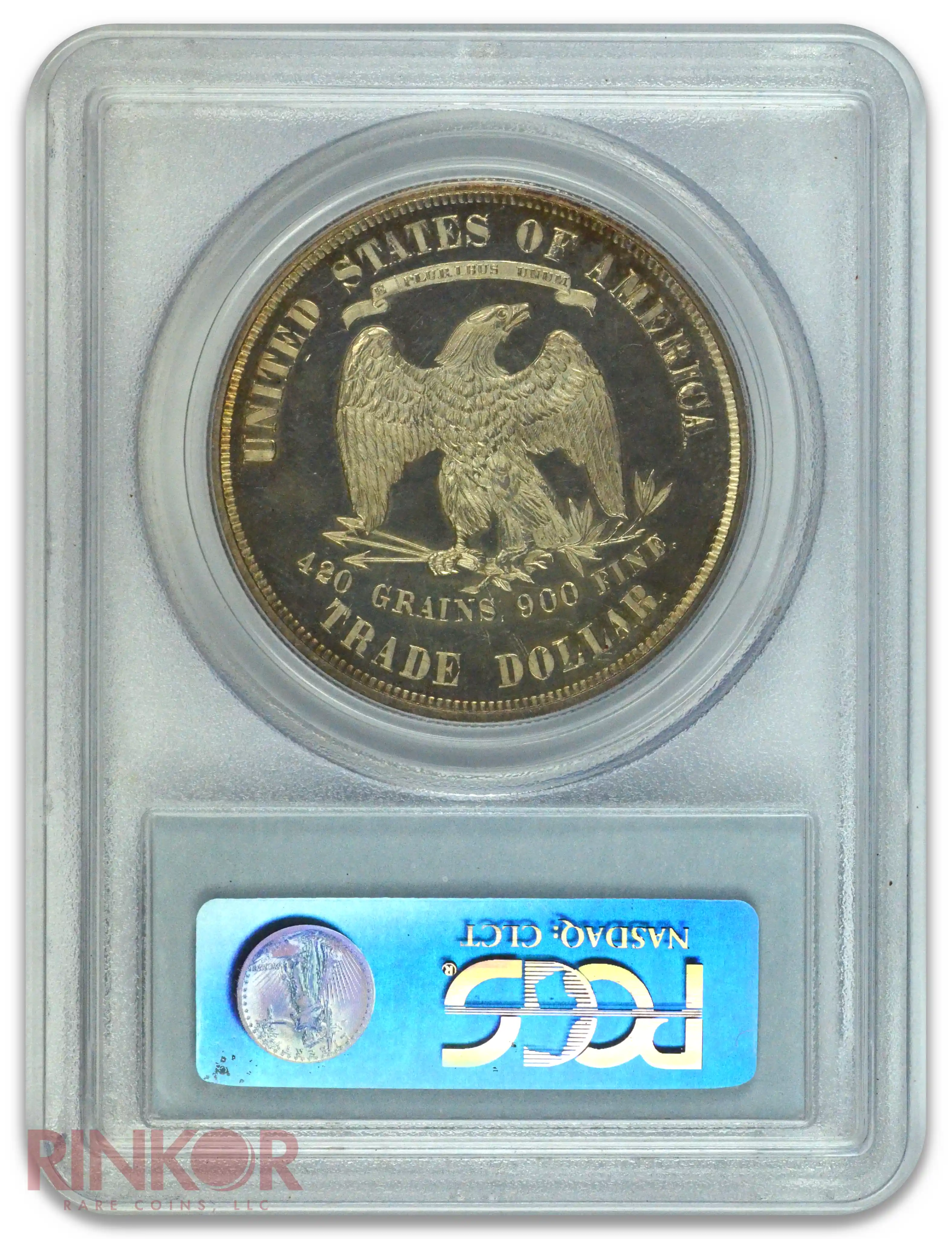 1874 $1 Trade Dollar PCGS Reverse