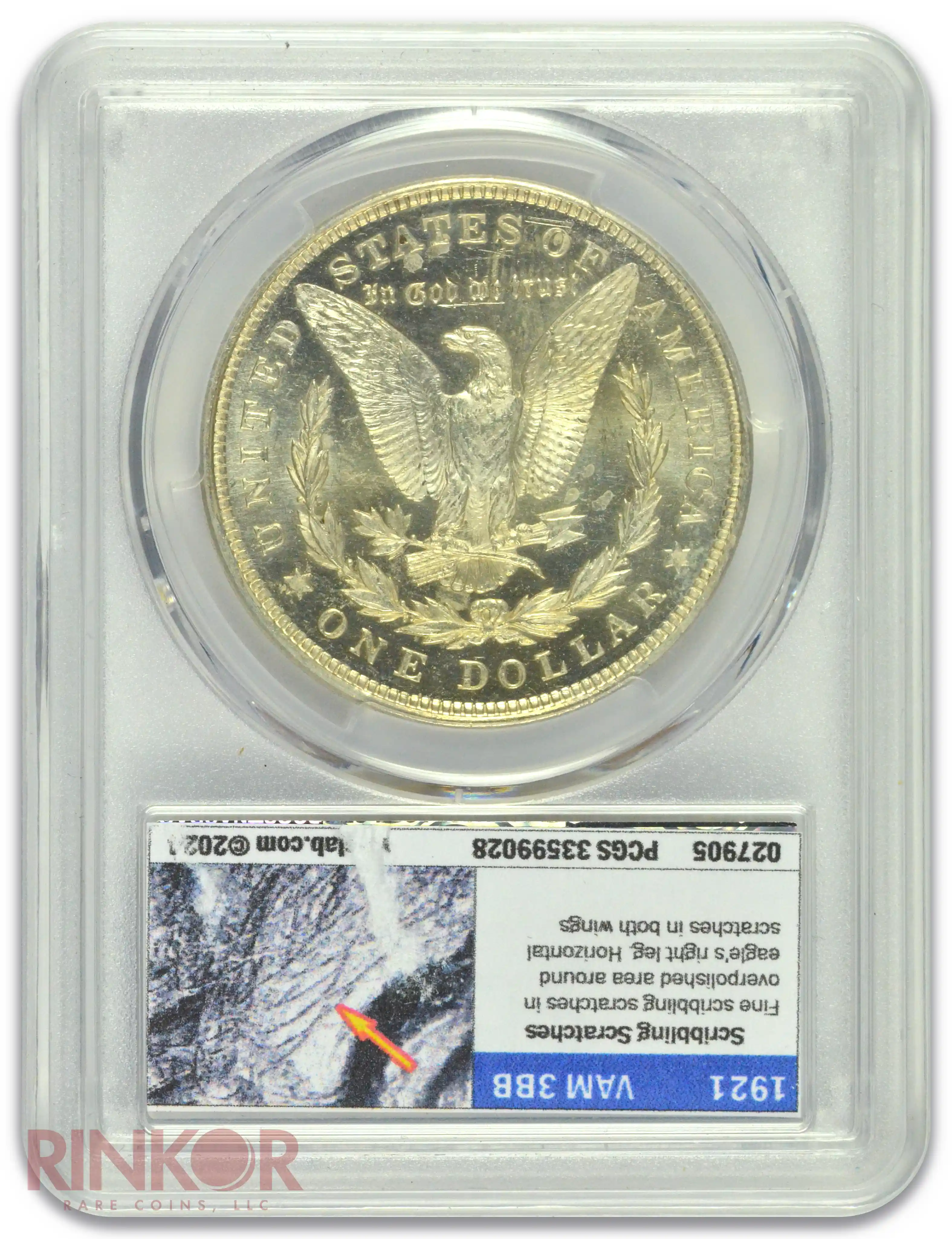 1921 $1 Morgan Dollar PCGS MS 64 PL