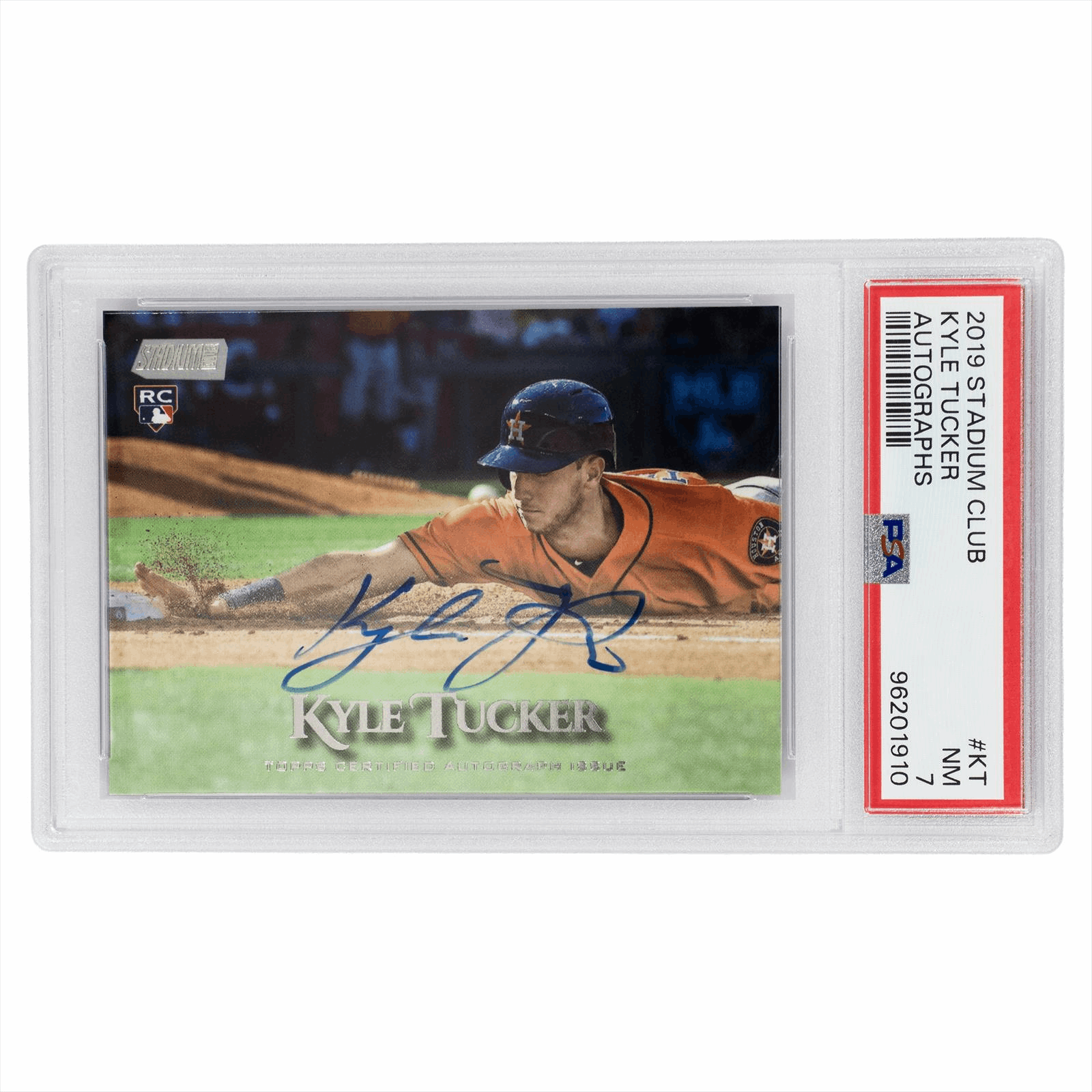 2019 Stadium Club Kyle Tucker Autographs #KT PSA  NM 7