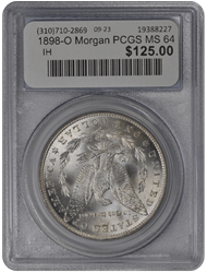 1898-O Morgan PCGS MS 64