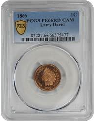 1866 Indian Head PCGS CAM 66