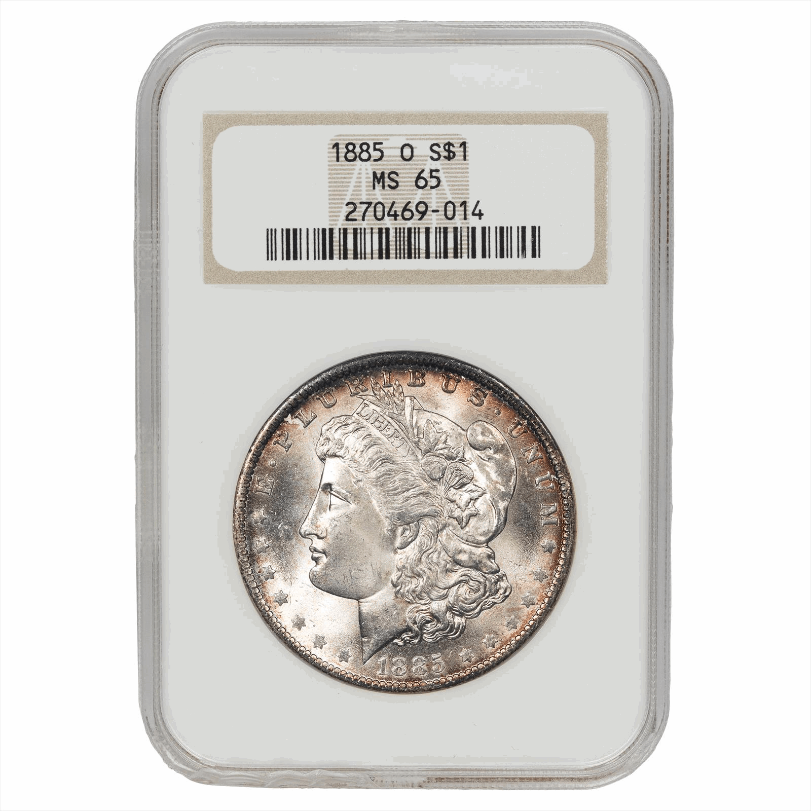 1885-O Morgan Dollar $1 - NGC MS 65 - NGC Fatty Holder!