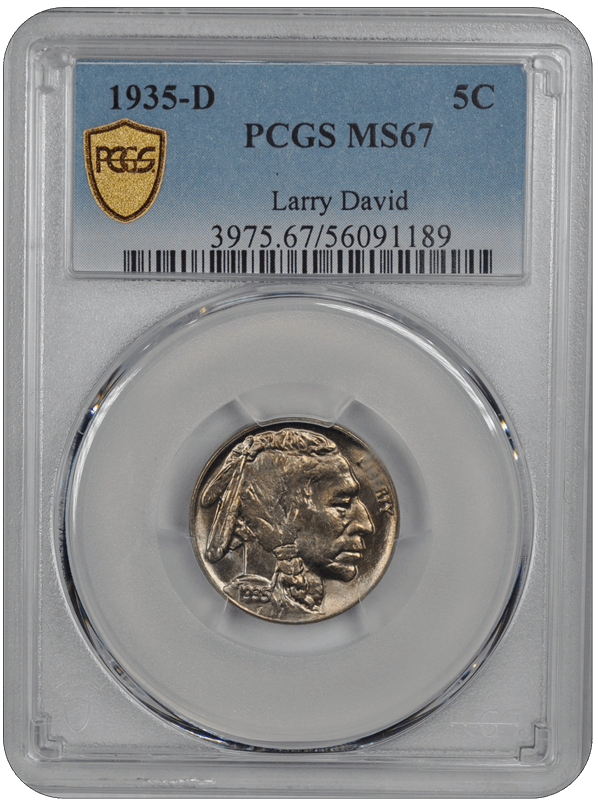 1935-D Buffalo PCGS MS 67