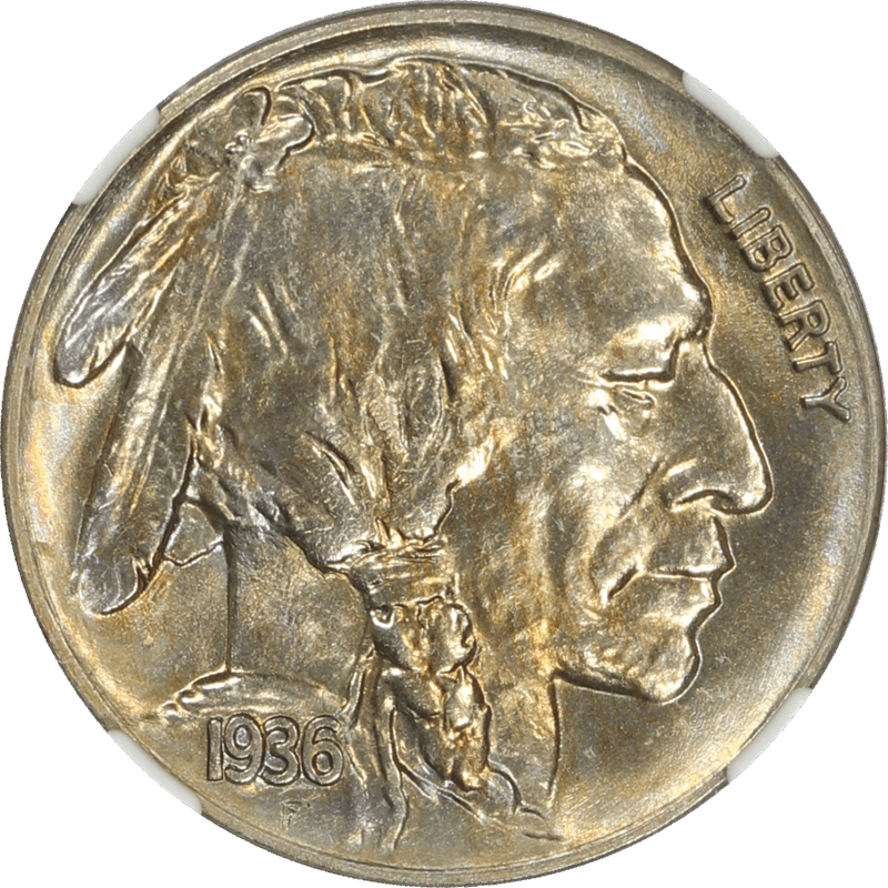 1936 Buffalo Nickel 5c,  NGC PR-65 Colorful Satin Proof - Gorgeous  