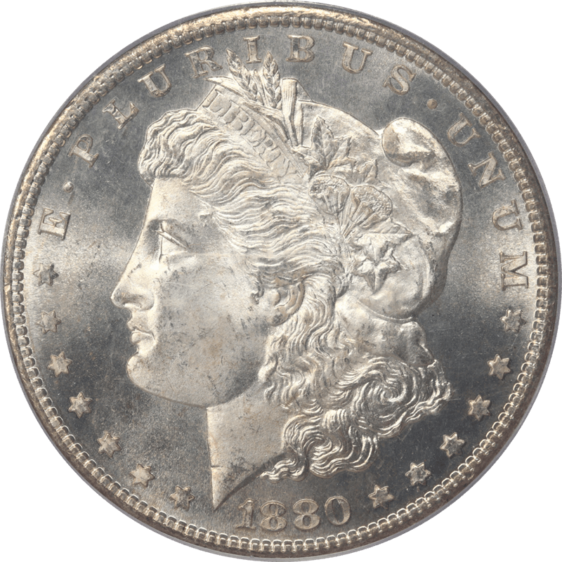 1880-S Morgan Silver Dollar $1 PCGS MS67 - Lustrous PQ++