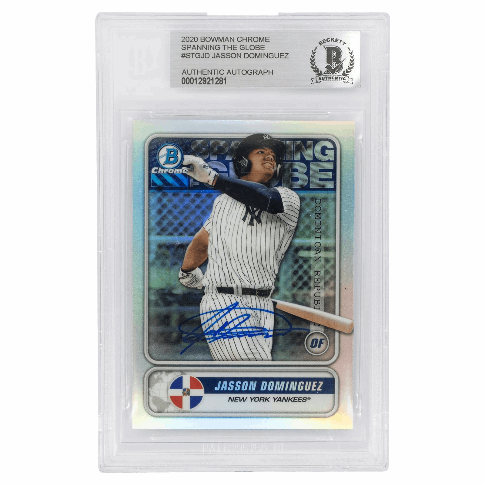 2020 Bowman Chrome Jasson Dominguez #STGJD BGS Authentic Auto