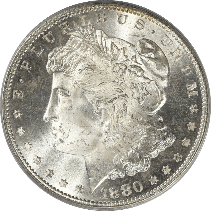 1880-S Morgan Silver Dollar S$1, PCGS MS 65 - Old Green Holder