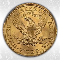 1901-S $5 CACG MS65+ 