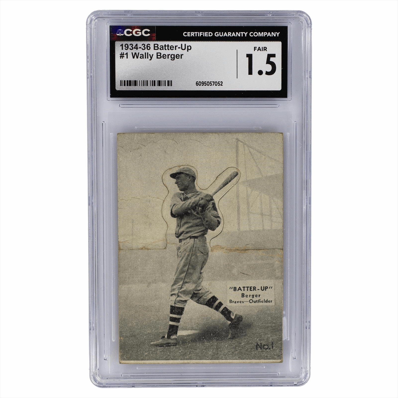 1934-36 Batter-Up Wally Berger #1 CGC Fair 1.5