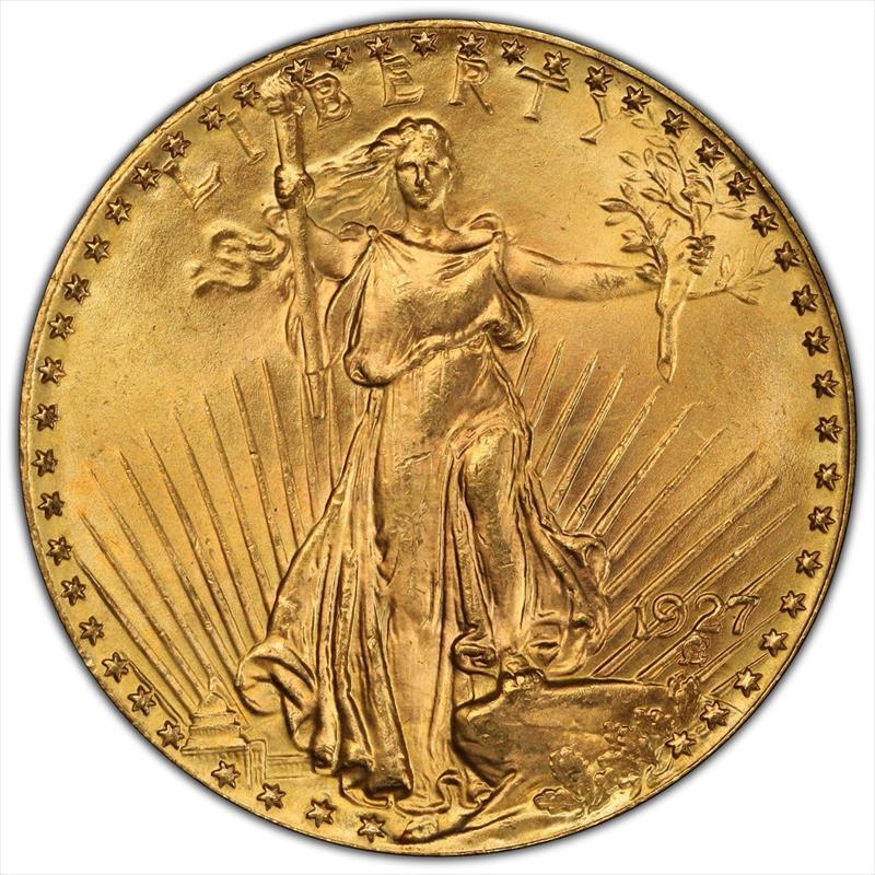 1927 $20 PCGS MS 66+ CAC