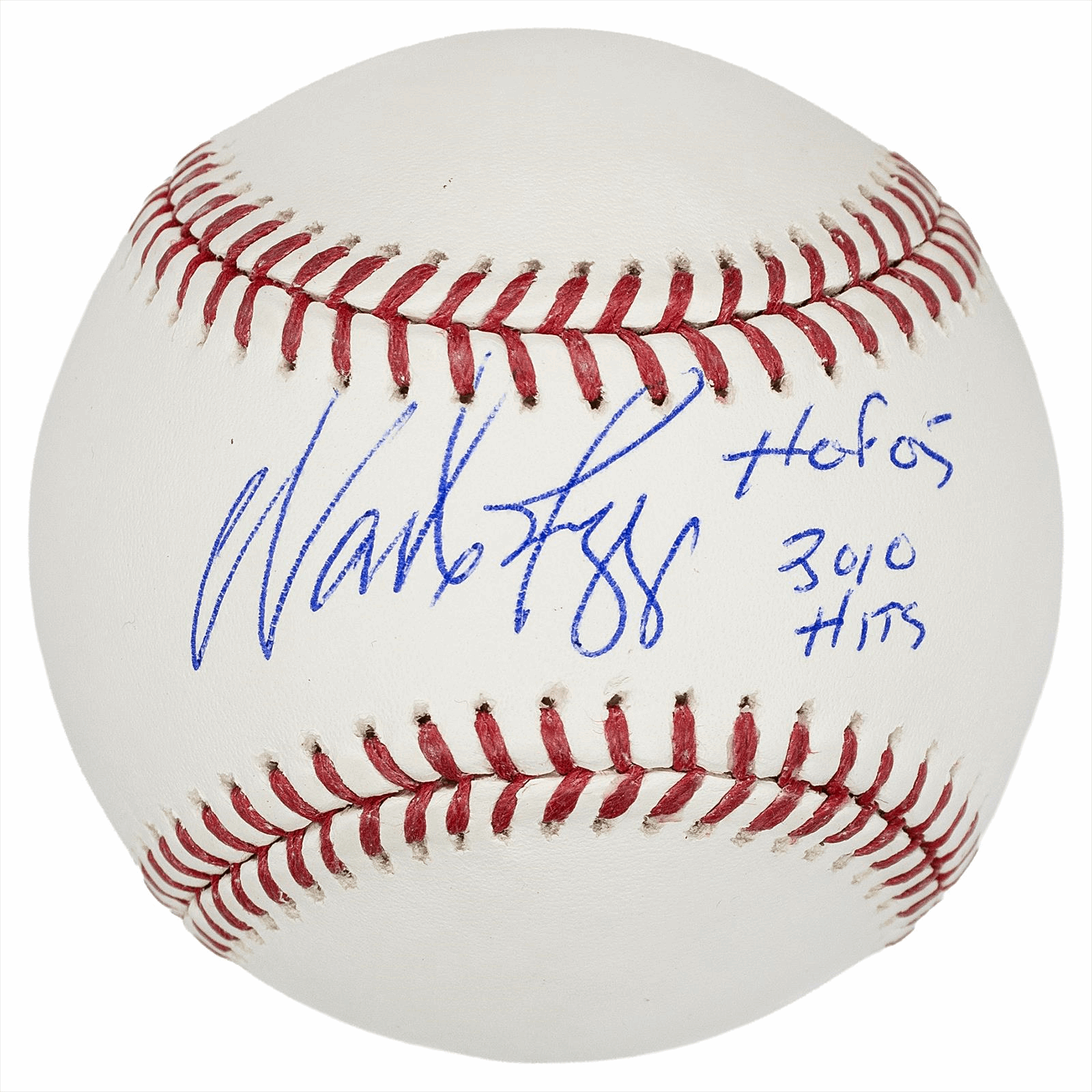 Wade Boggs Autographed Baseball HOF 05 & 3010 Hits Inscribed Beckett Certified 