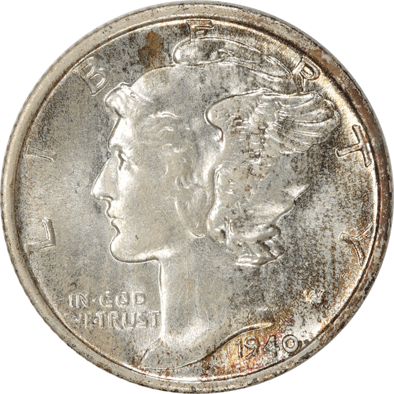 1940-S Mercury Dime, 10c Choice Uncirculated