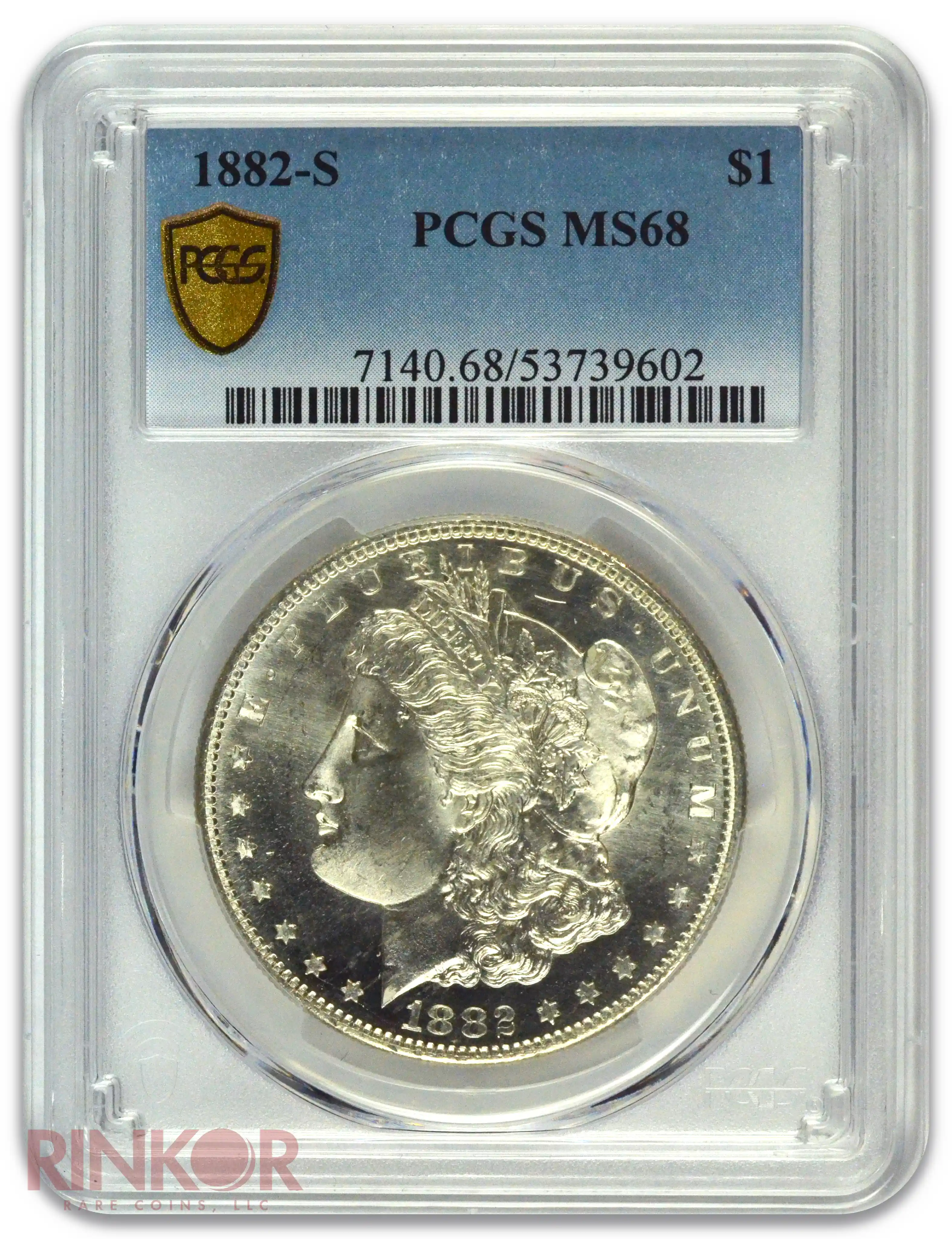 1882-S $1 Morgan Dollar PCGS MS 68
