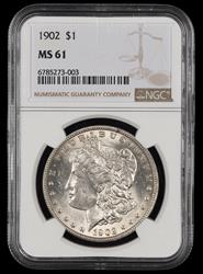1902 $1 NGC MS61 MS61