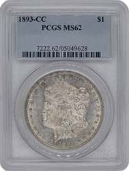 1893-CC $1 PCGS MS62