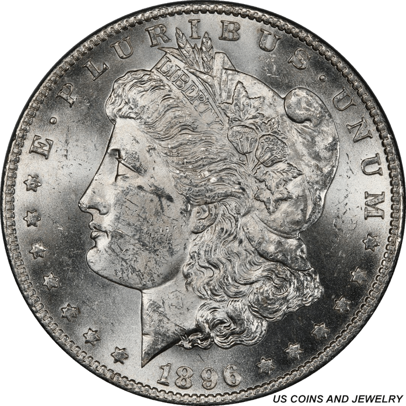 1896-S Morgan Silver Dollar PCGS MS 62 Sharp Well Struck Coin